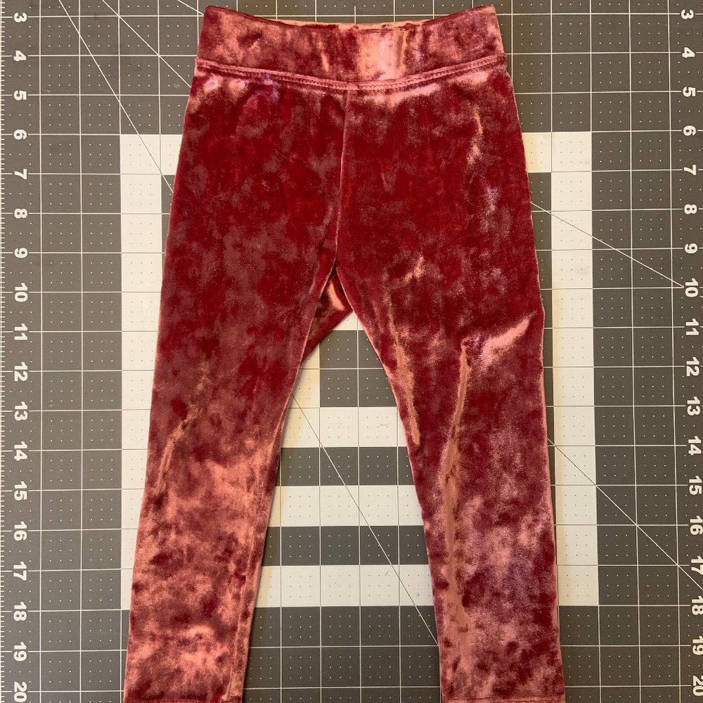 Crushed Velvet Pink Leggings Crewcuts By J.Crew
